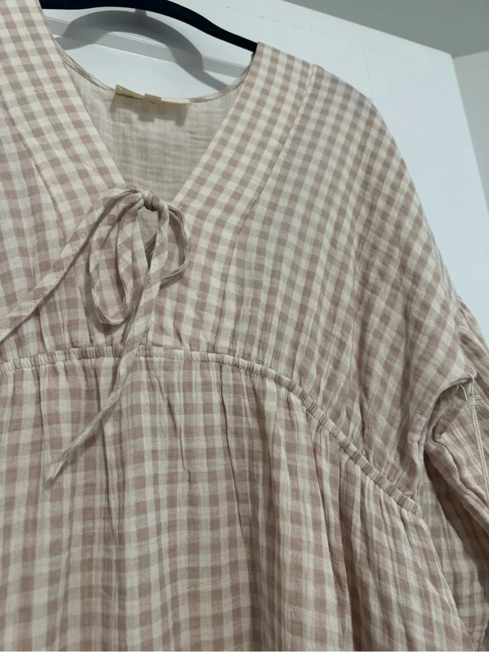Hunter Midi Cotton Dress is Rose Plaid - Worth collective - Picture 4 of 5